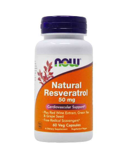 NOW Natural Resveratrol / 60 kap.