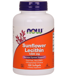 NOW Sunflower Lecithin 1200 mg Softgels