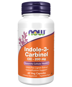 NOW Indole-3-Carbinol (I3C) 200 mg Veg Capsules